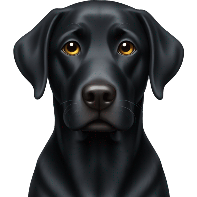 Black lab emoji