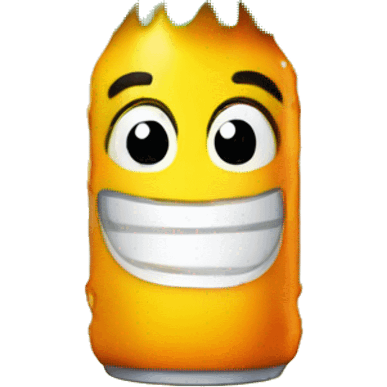 Pineapple Fanta bottle  emoji