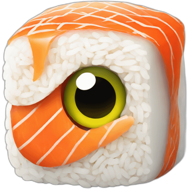 Sushi with eye emoji