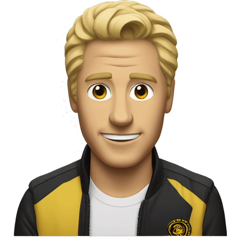 Johnny lorense with cobra kai gea emoji