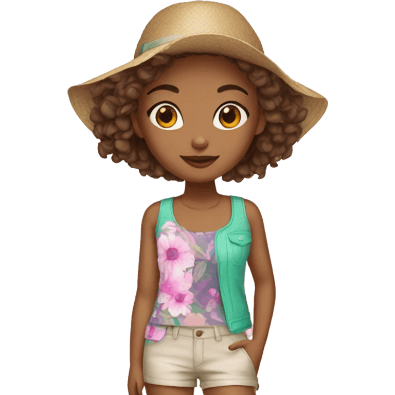 summer fashion girl emoji