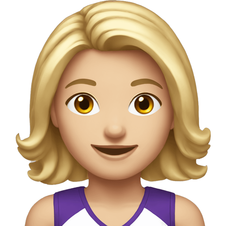 Caucasian cheerleader emoji