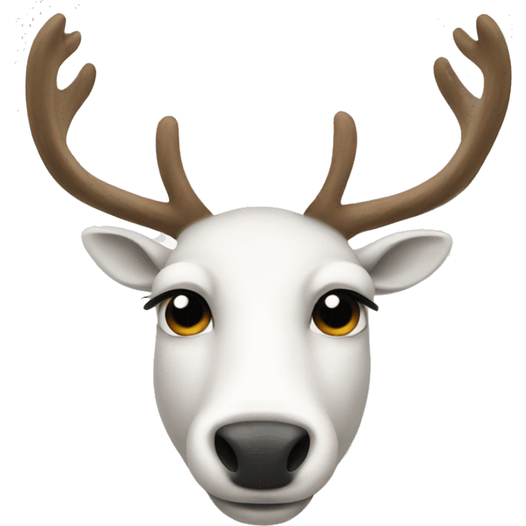 white-reindeer emoji