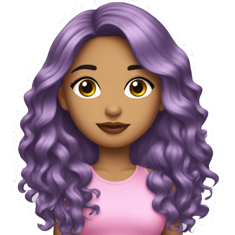 cabello rosado emoji