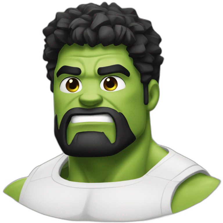 hulk with black beard emoji