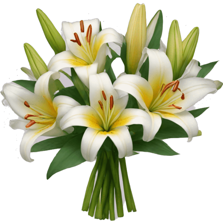 Lily bouquet  emoji