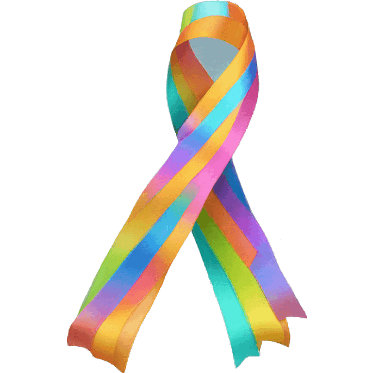 long colorful ribbon emoji