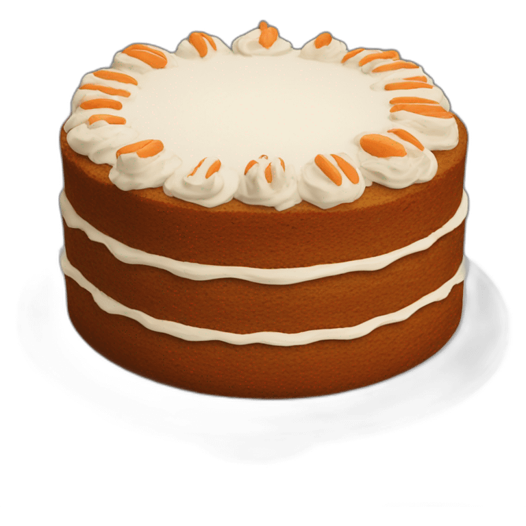 Homemade carrot cake no filling emoji