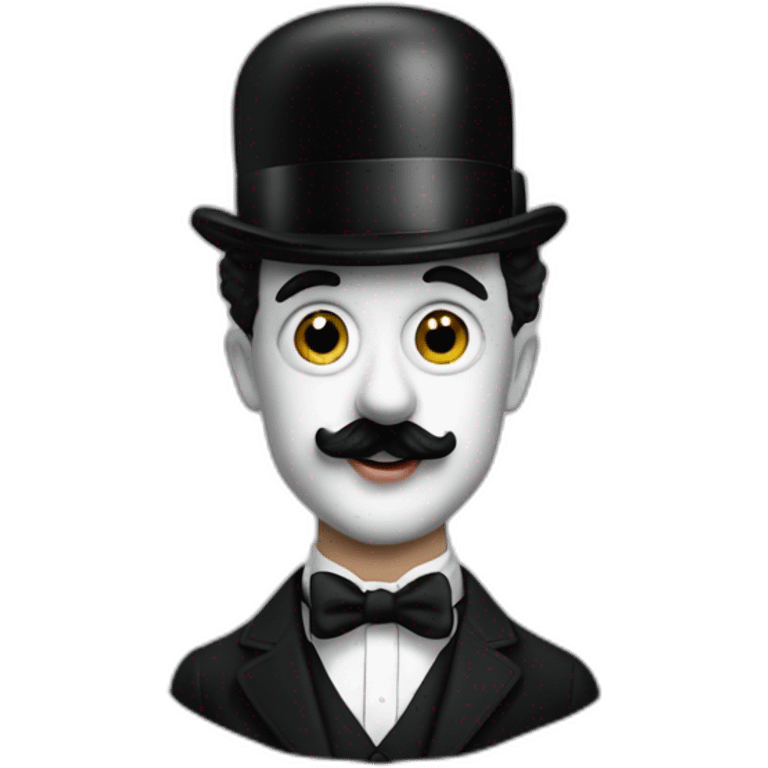 Charlie chaplin dans le film le dictateur emoji