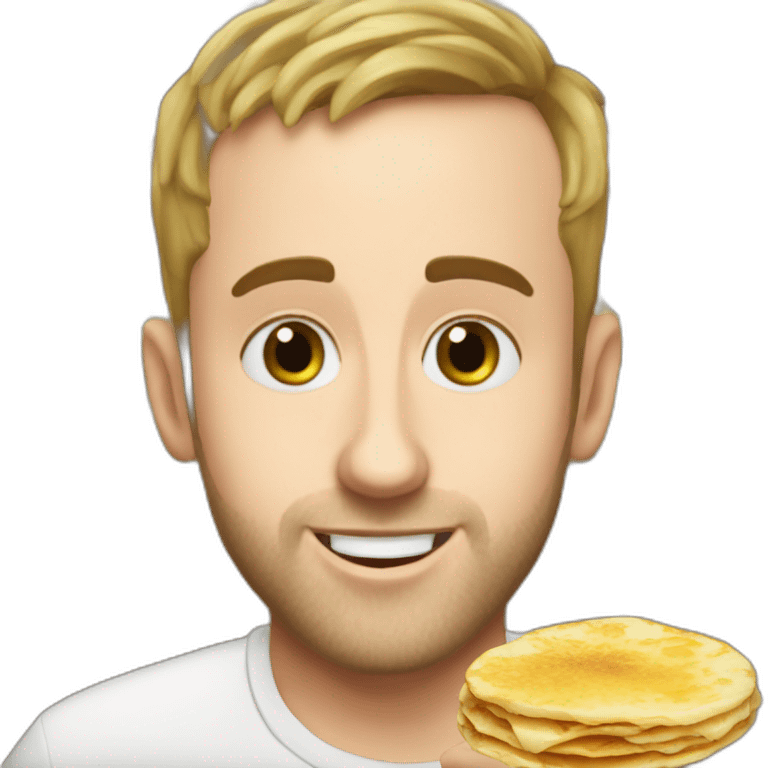 Squeezie qui fait des crêpes emoji