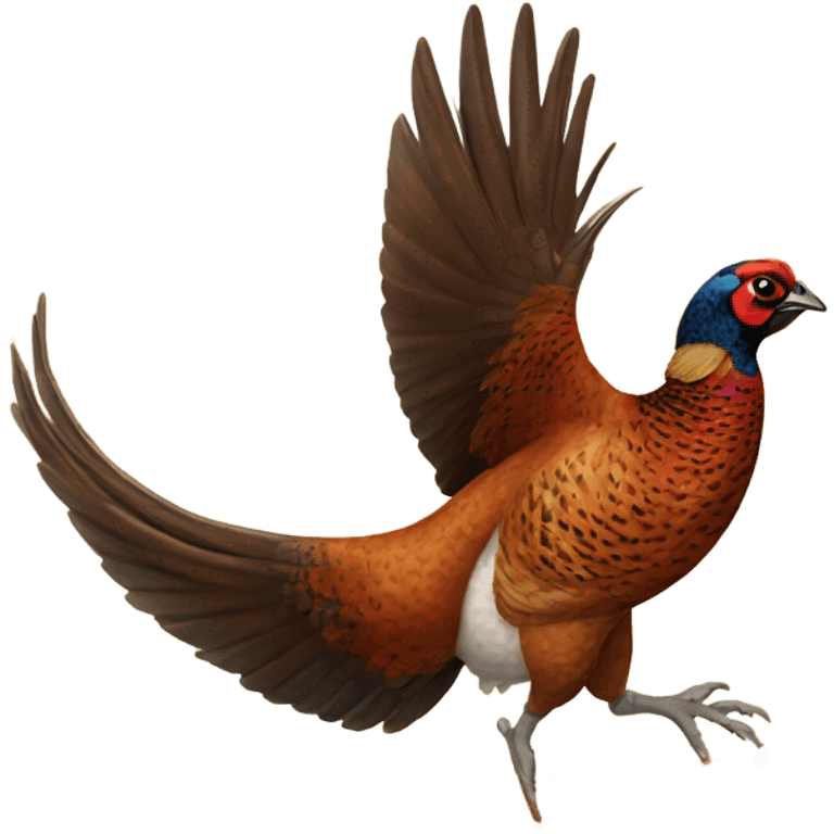 Pheasant hunting emoji