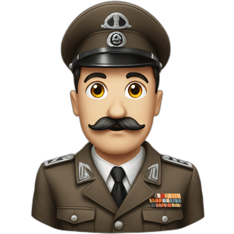 hitler avec une toute petite moustache emoji