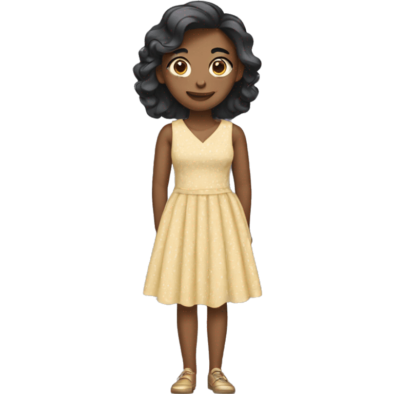 A girl with a dress on emoji