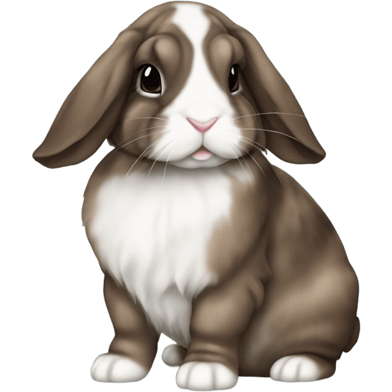 Brindle holland lop bunny  emoji