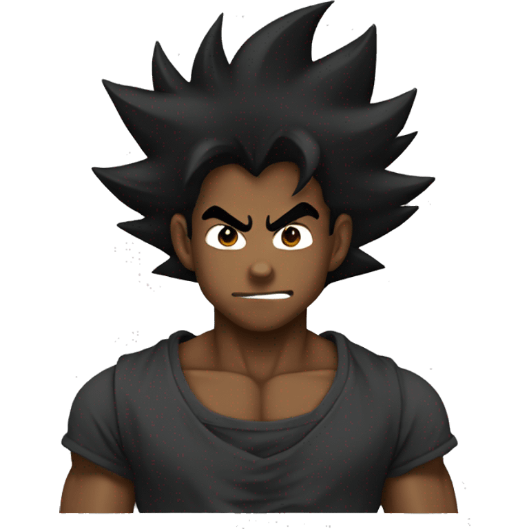 Black goku emoji