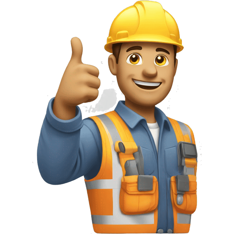 builder with thumbs up sign emoji