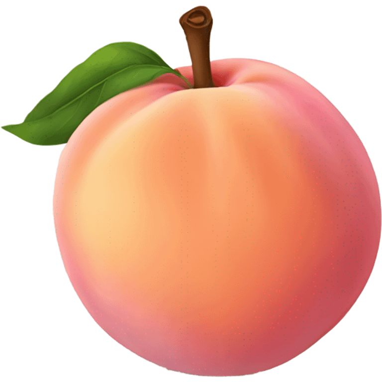 Pink shaved peach emoji