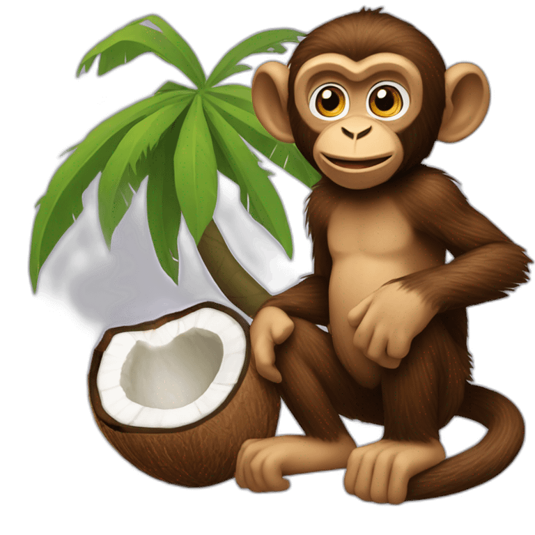 Coconut monkey pc Gamer emoji