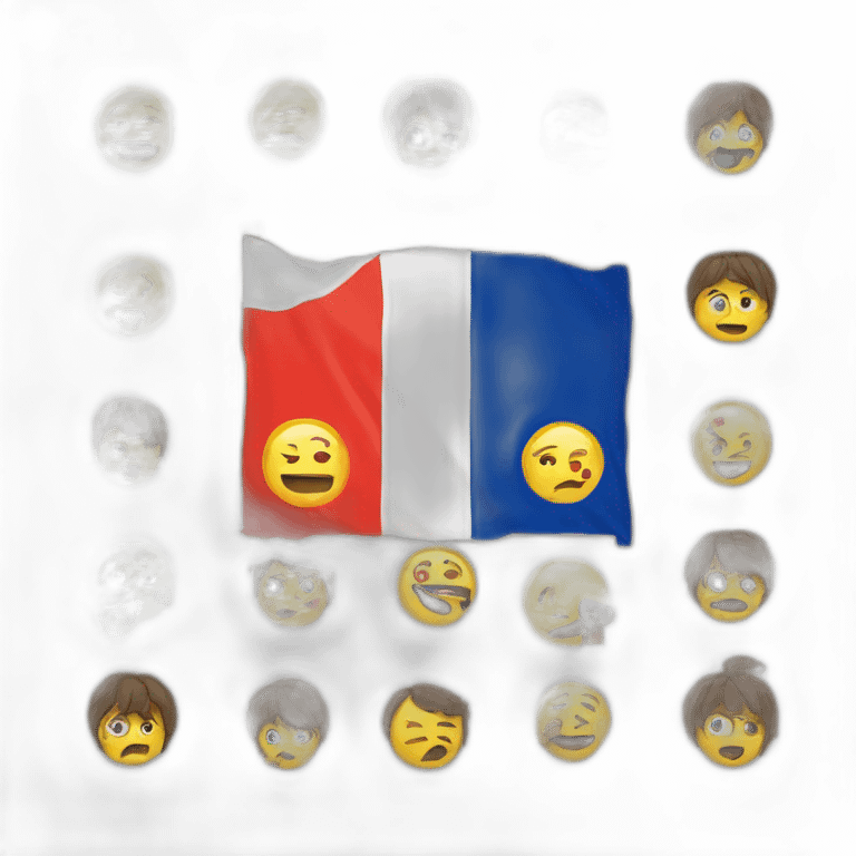 French protest with slogans emoji