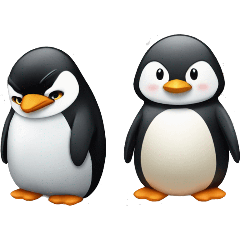 penguin and penguin emoji