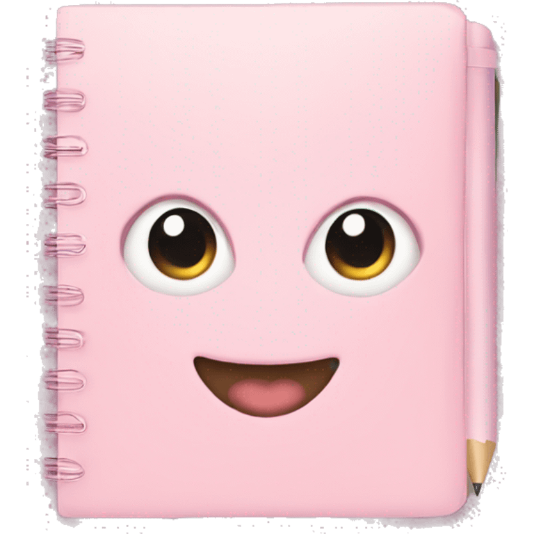 pastel pink notebook emoji