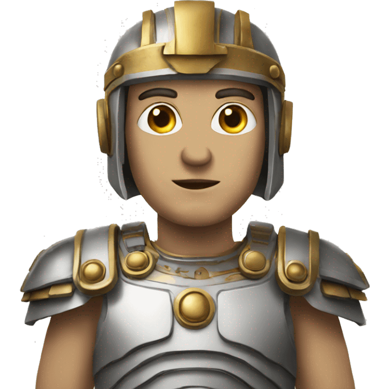 Roman man robot emoji