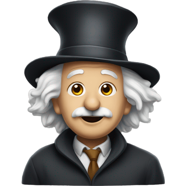 Albert Einstein in a wizard's hat emoji