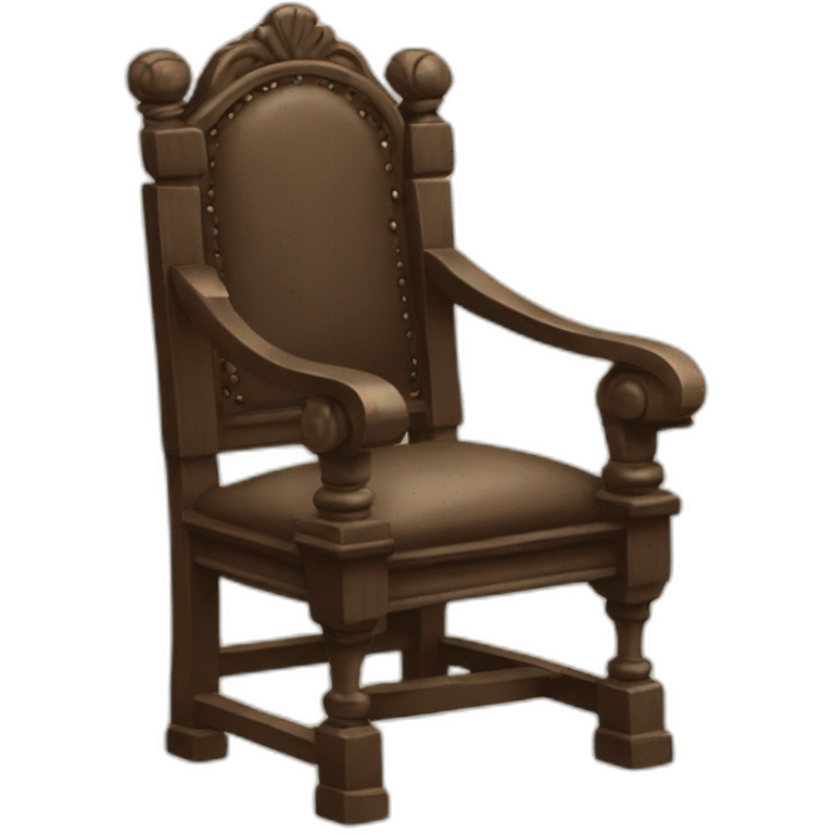 Line in king chair  emoji