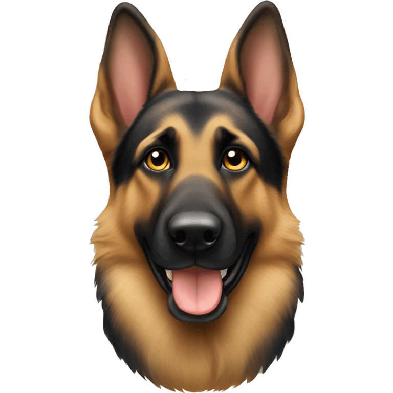 German shepherd with floppy ears emoji