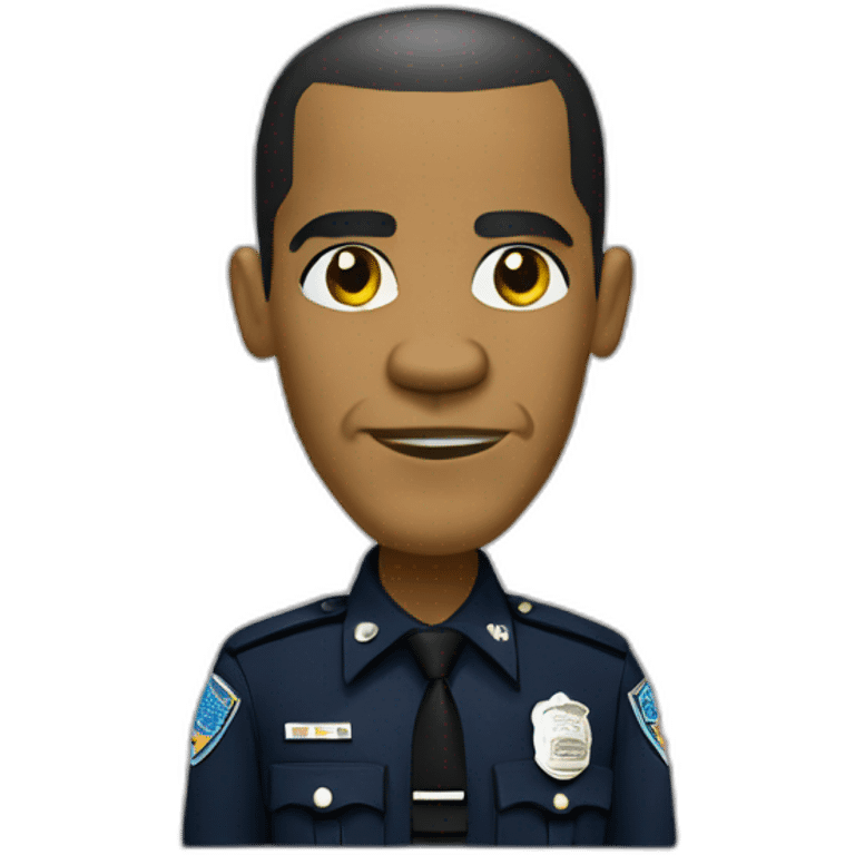 barak obama police  emoji