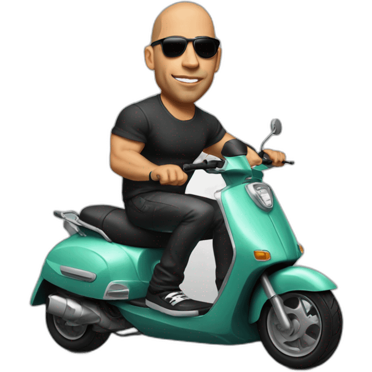 vin diesel on scooter  emoji