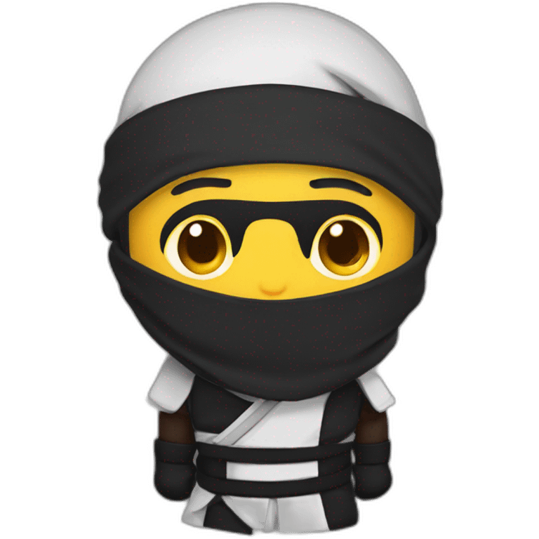 Ninja con lentes emoji