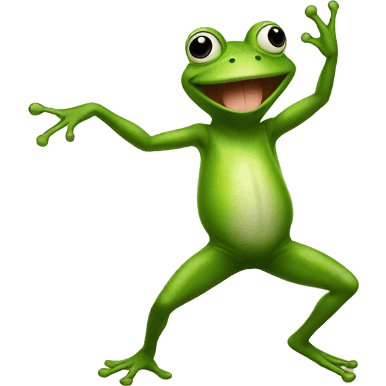 Frog dancing emoji