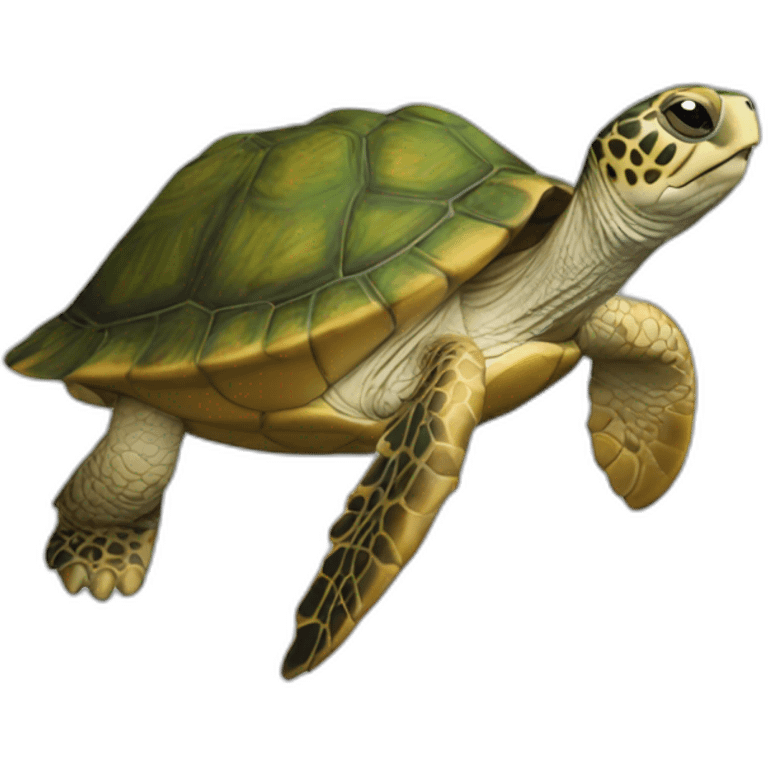 Tortue sur chat emoji