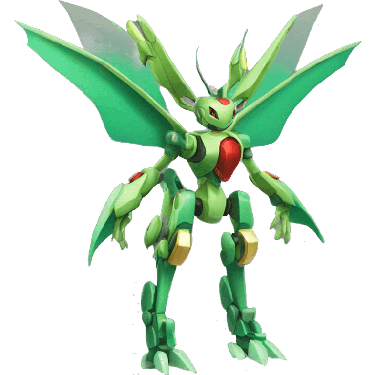 Mechanical Flygon-dragon-Bisharp-Medabot-Mecha full body emoji