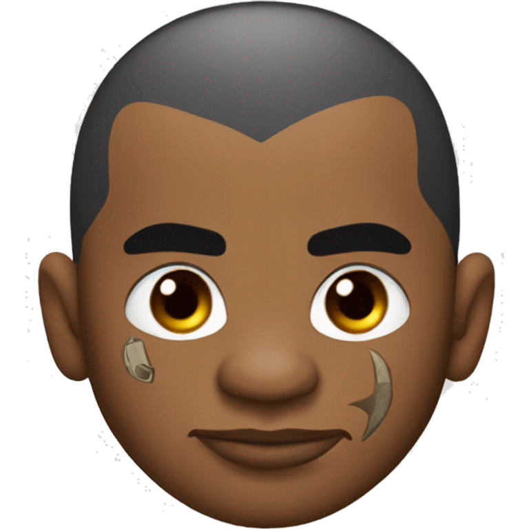 mike tyson with face tatoo emoji