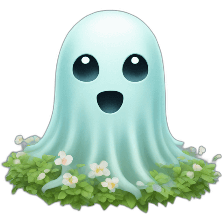 Spring ghost emoji