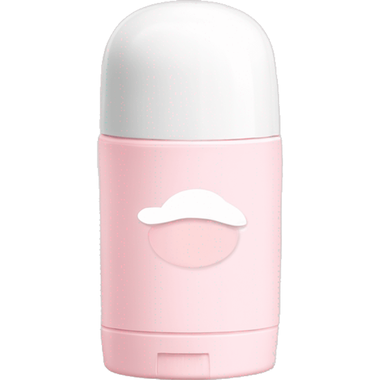 light pink roll-on deodorant with a white cap emoji