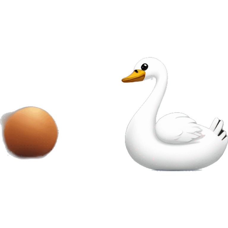 Swan in the gym emoji