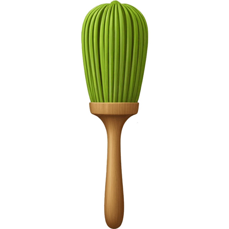 Matcha wooden whisk emoji