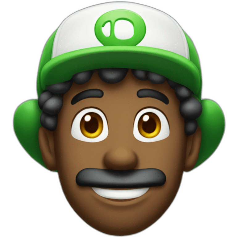 African Luigi emoji