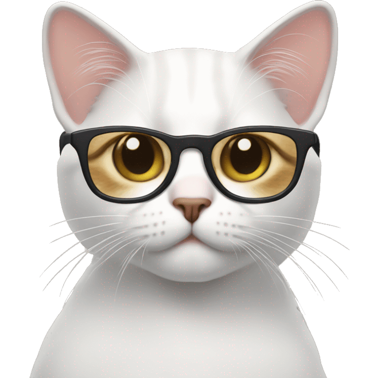 cats wearing glasses emoji