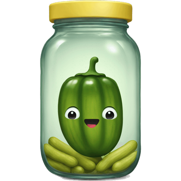 Pickles in a jar emoji