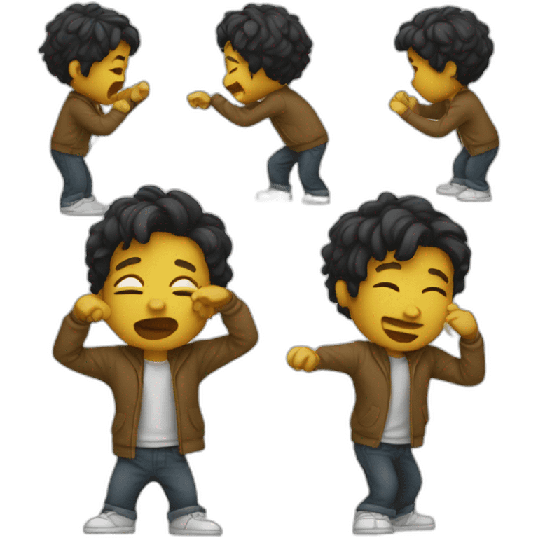 Garçon qui dab emoji