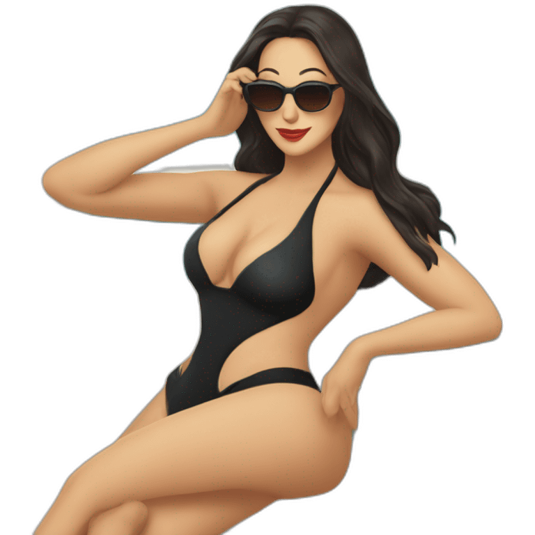 Monica belluci en maillot de Bain  emoji