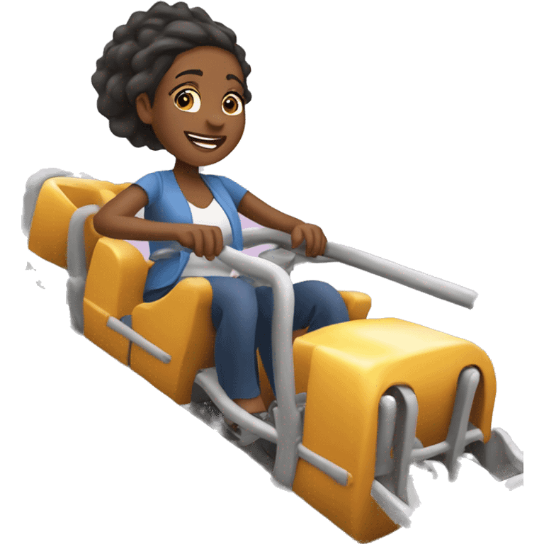 Female on a rollercoaster ￼ emoji