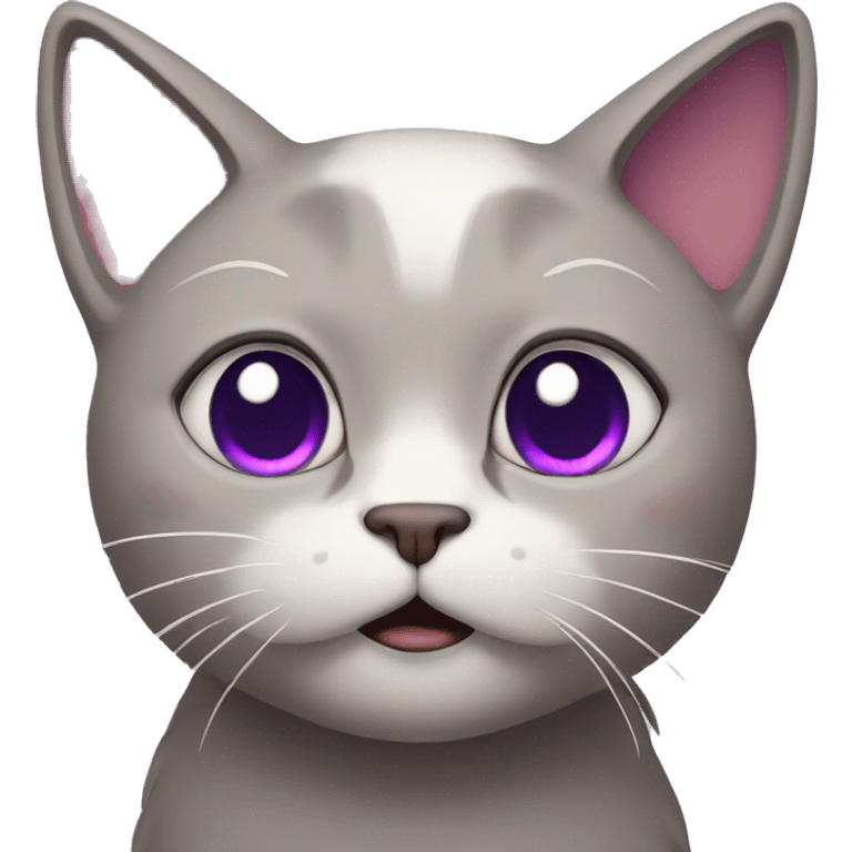 a weeping purple cat emoji