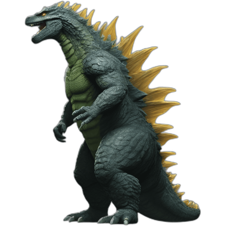 Godzilla (proportional)calm (realistic) (Godzilla King of the Monsters, 2019) emoji