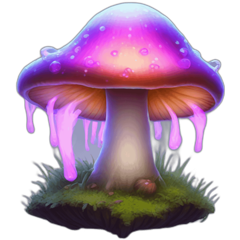 fantasy glowing fungi emoji