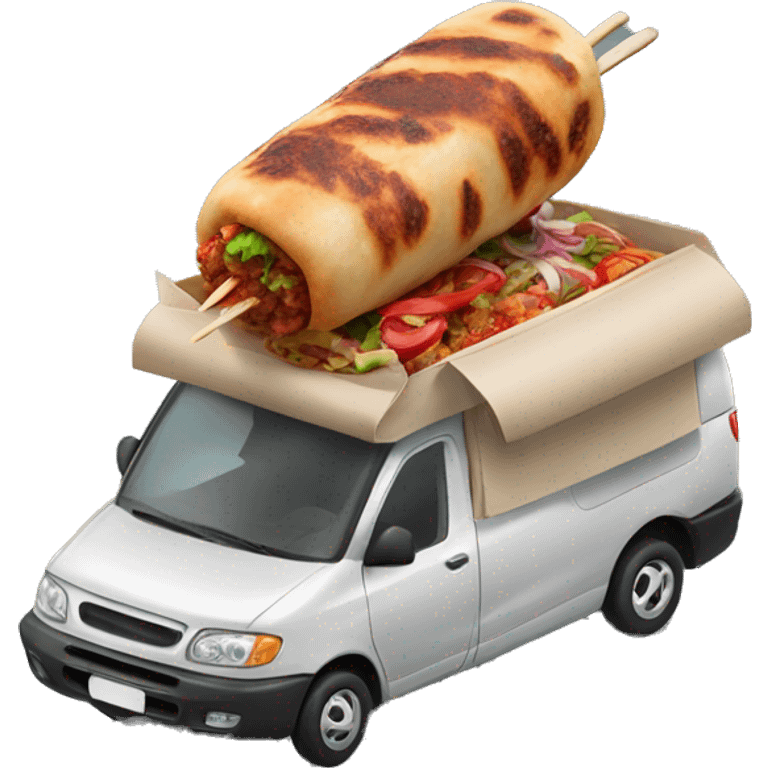 Turkish kebab from car emoji